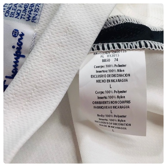 Champion - Double Dry Mesh White / Black Tank Top L - NWOT - Picture 6 of 13